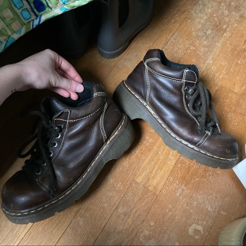 Dr Martens Brown Ankle Boots
